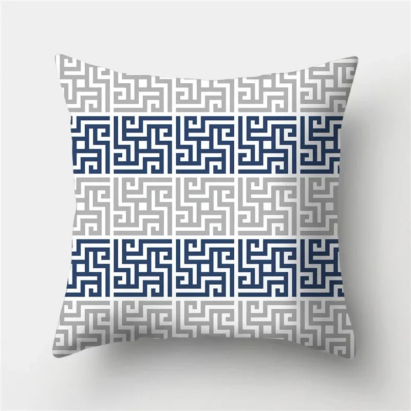 Geometric Print Pillow Cover