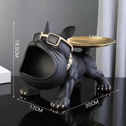 Bulldog Storage Figurine