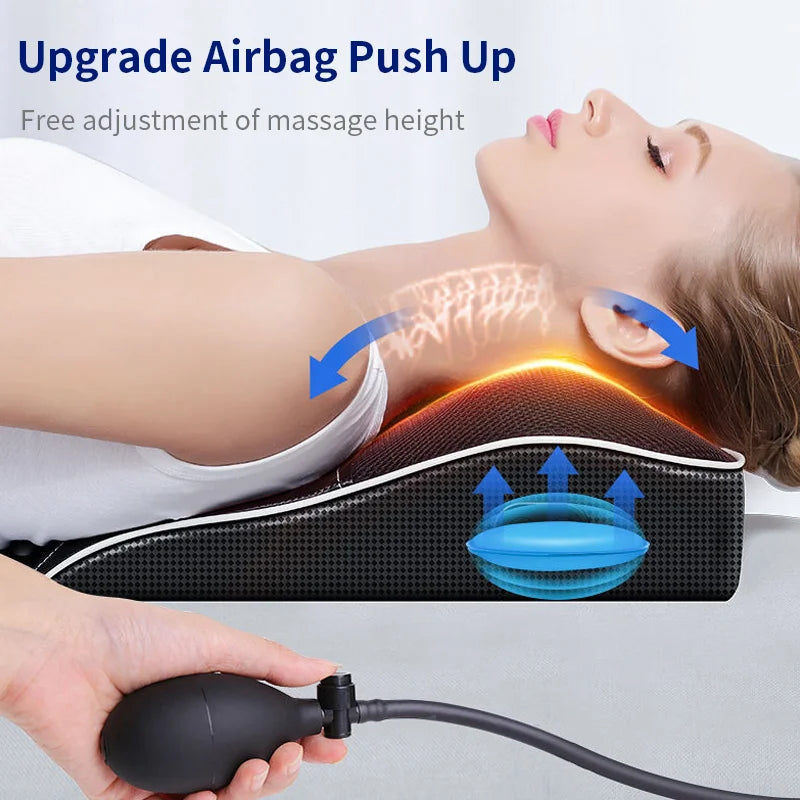 RelaxEase Heated Massage Pillow