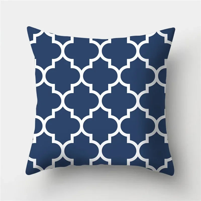 Geometric Print Pillow Cover