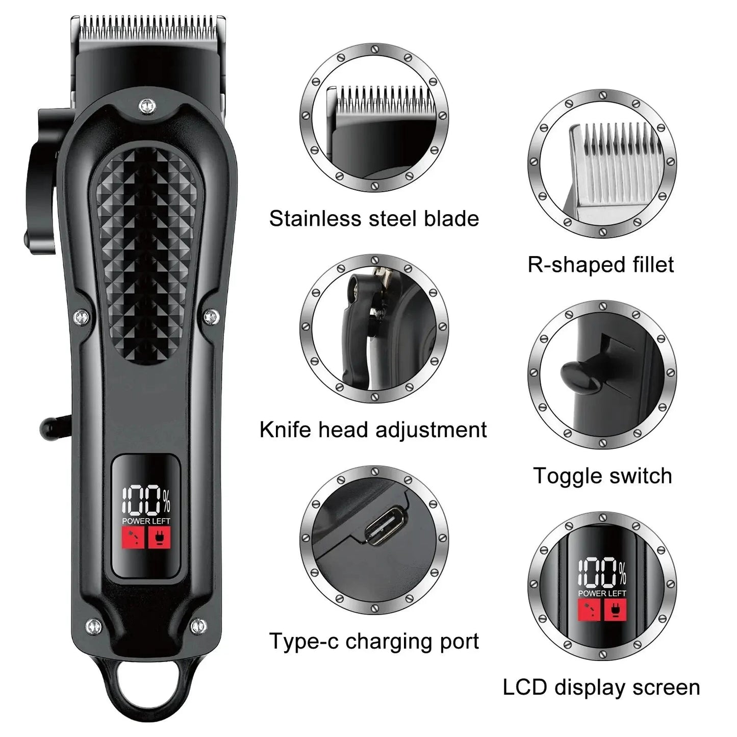 HYN-212 Cordless Electric Hair Clipper