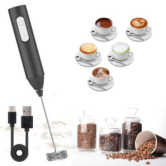 Compact USB Milk Frother & Mixer