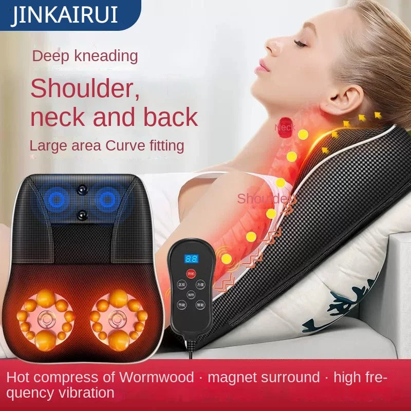 RelaxEase Heated Massage Pillow