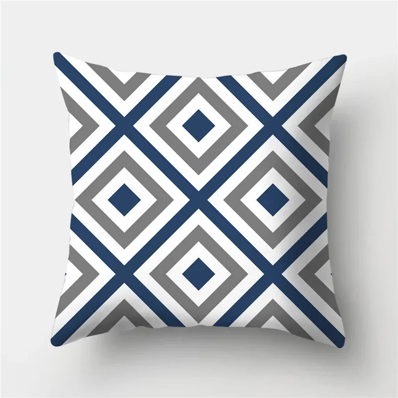 Geometric Print Pillow Cover