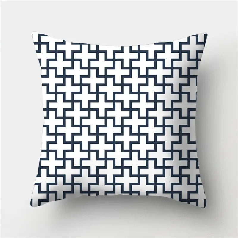Geometric Print Pillow Cover