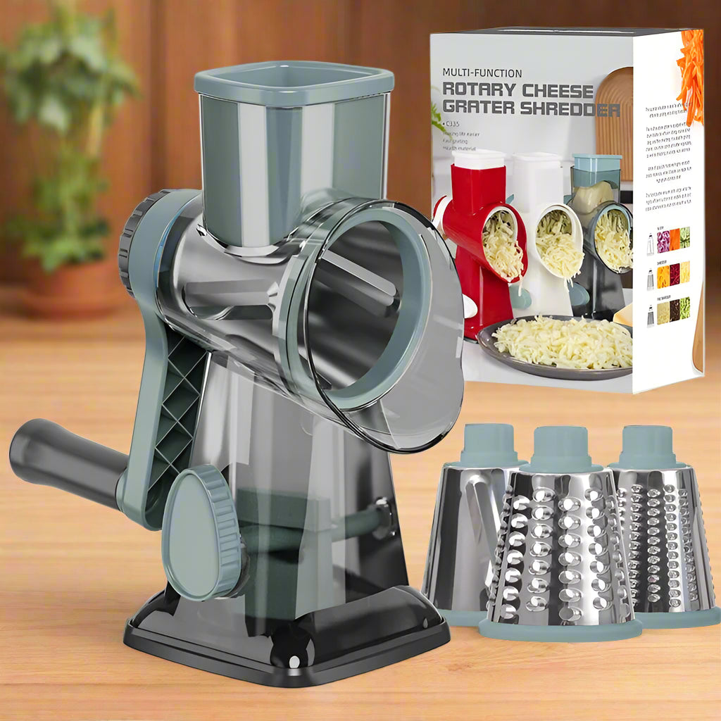 3-in-1 Rotary Cheese and Vegetable Grater