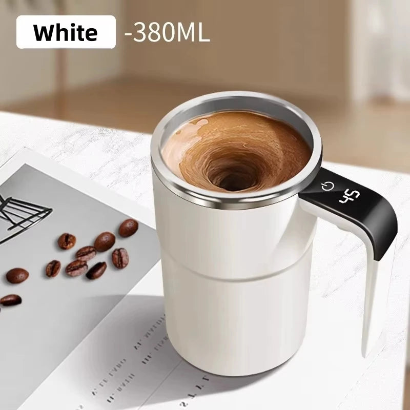 Portable Magnetic Stirring Coffee Mug