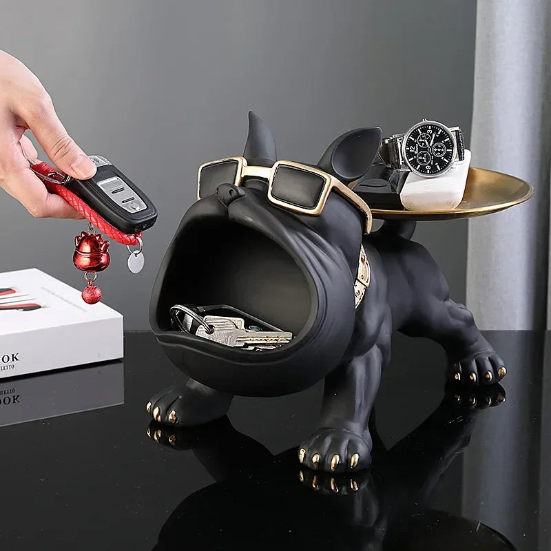 Bulldog Storage Figurine